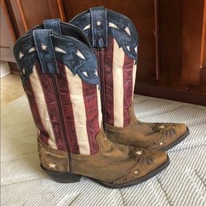 Stars and Stripes cowgirl boots